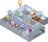 複合機の設置イメージ