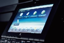 複合機のタッチパネル